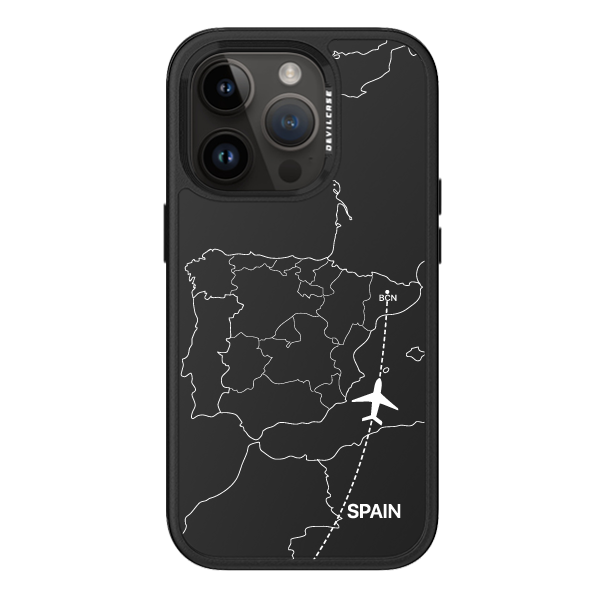 彩繪手機殼 - 飛往巴塞隆納機場(白) | 惡魔防摔殼 PRO