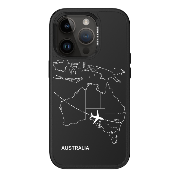 彩繪手機殼 - 飛往雪梨機場(白) | 惡魔防摔殼 PRO