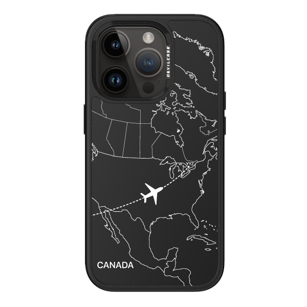 彩繪手機殼 - 飛往多倫多機場(白) | 惡魔防摔殼 PRO