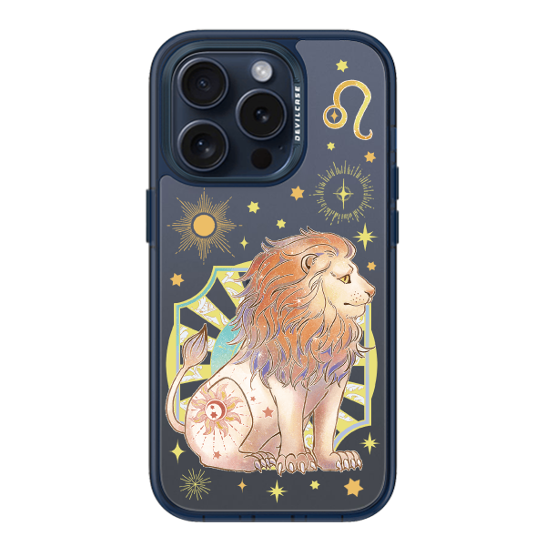 彩繪手機殼 - 獅子座Leo | 惡魔防摔殼(標準版): 透海藍