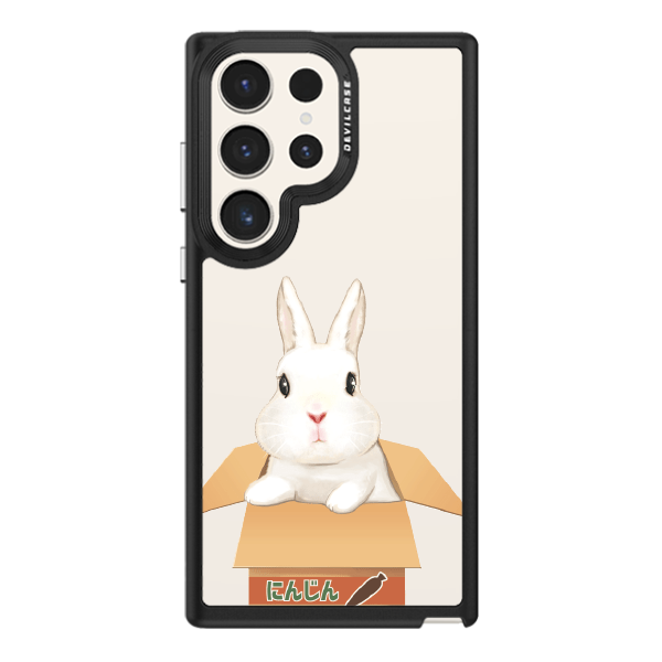 彩繪手機殼 - 兔兔求包養 | 惡魔防摔殼(標準版): 黑色
