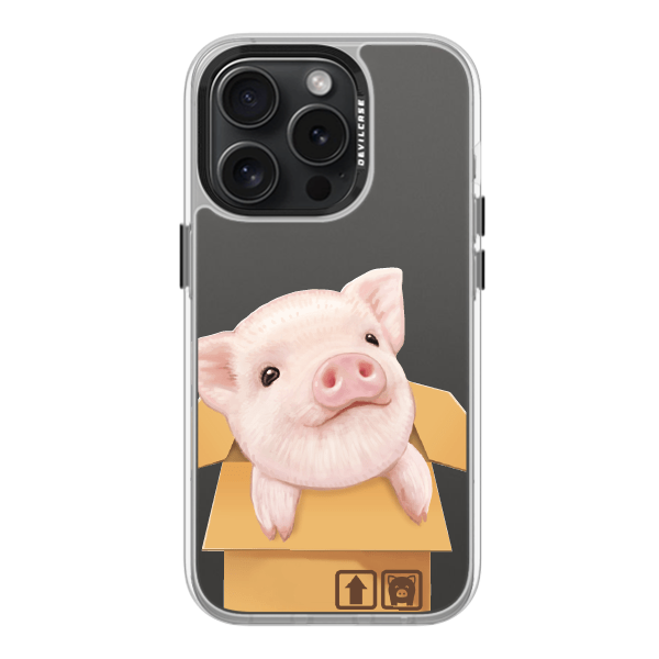 彩繪手機殼 - 豬豬求包養 | 惡魔防摔殼(標準版): 透明