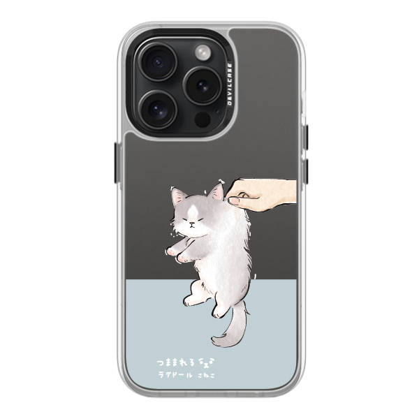 彩繪手機殼 - 捏布偶貓寶寶 | 惡魔防摔殼(標準版): 透明