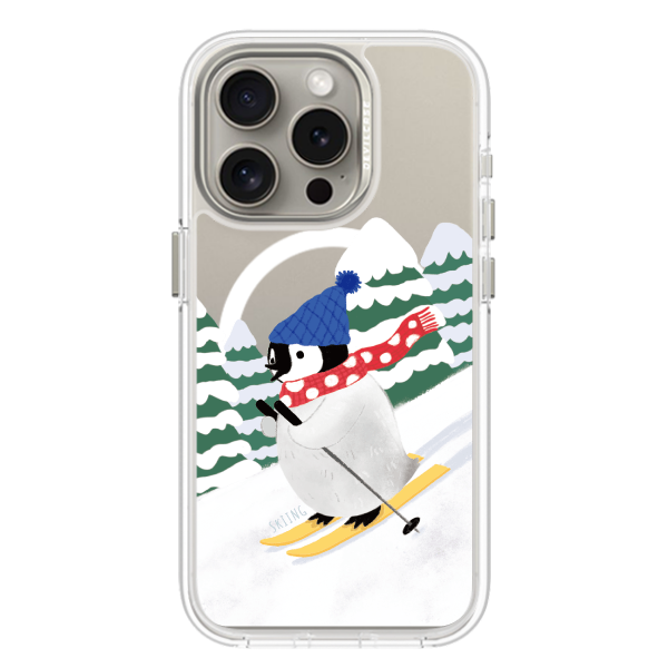 彩繪手機殼 - 企鵝滑雪 | 惡魔防摔殼(磁吸版)