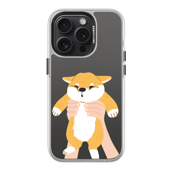 彩繪手機殼 - 柴犬舉高高 | 惡魔防摔殼(標準版): 透明