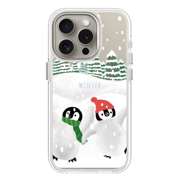 彩繪手機殼 - 雪中企鵝 | 惡魔防摔殼(磁吸版)