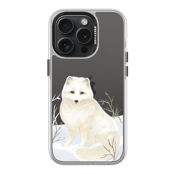 彩繪手機殼 - 雪地北極狐 | 惡魔防摔殼(標準版): 透明