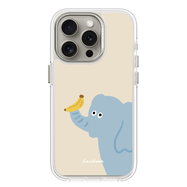 彩繪手機殼 - 吃香蕉的大象 | 惡魔防摔殼(磁吸版)