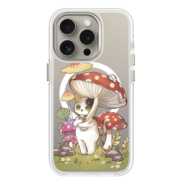 彩繪手機殼 - 蘑菇貓貓 | 惡魔防摔殼(磁吸版)
