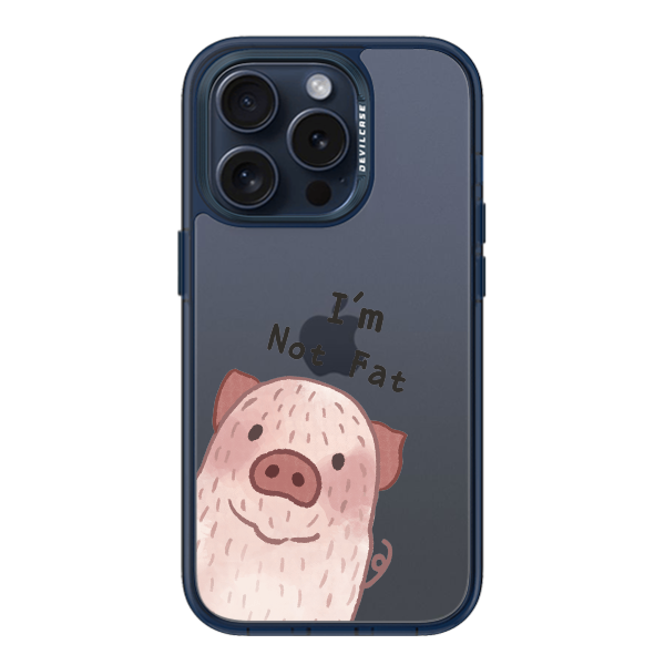 彩繪手機殼 - 小豬不胖 | 惡魔防摔殼(標準版): 透海藍