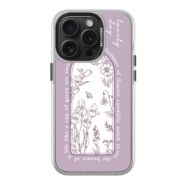 彩繪手機殼 - 法式薰衣紫花園 | 惡魔防摔殼(標準版): 透明