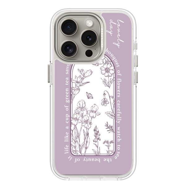 彩繪手機殼 - 法式薰衣紫花園 | 惡魔防摔殼(磁吸版)
