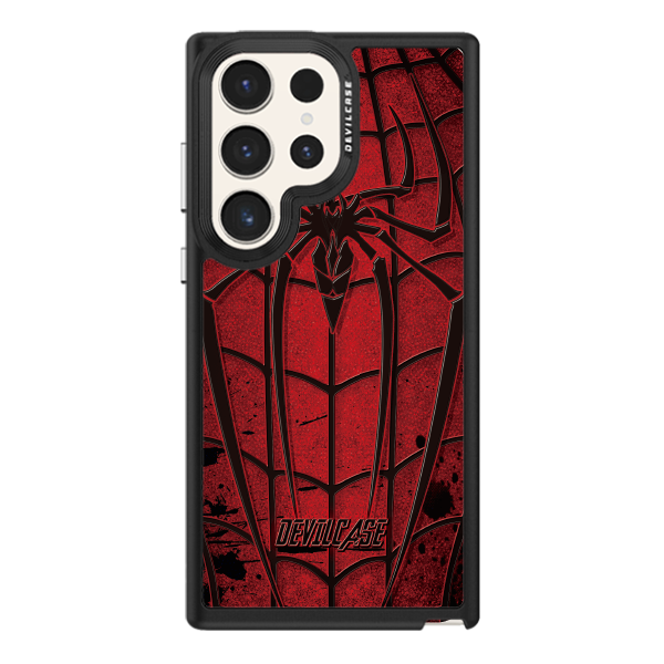 彩繪手機殼 - 紅黑蜘蛛 | 惡魔防摔殼(標準版): 黑色