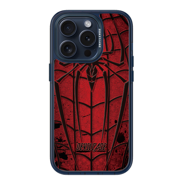 彩繪手機殼 - 紅黑蜘蛛 | 惡魔防摔殼(標準版): 透海藍