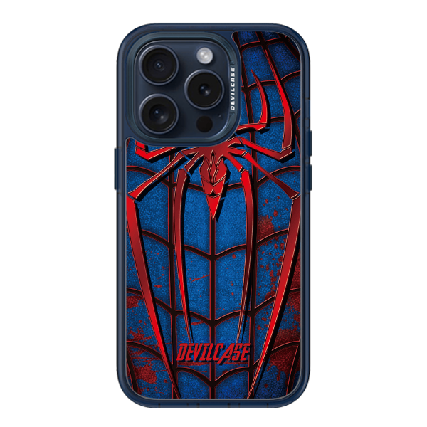 彩繪手機殼 - 紅藍蜘蛛 | 惡魔防摔殼(標準版): 透海藍