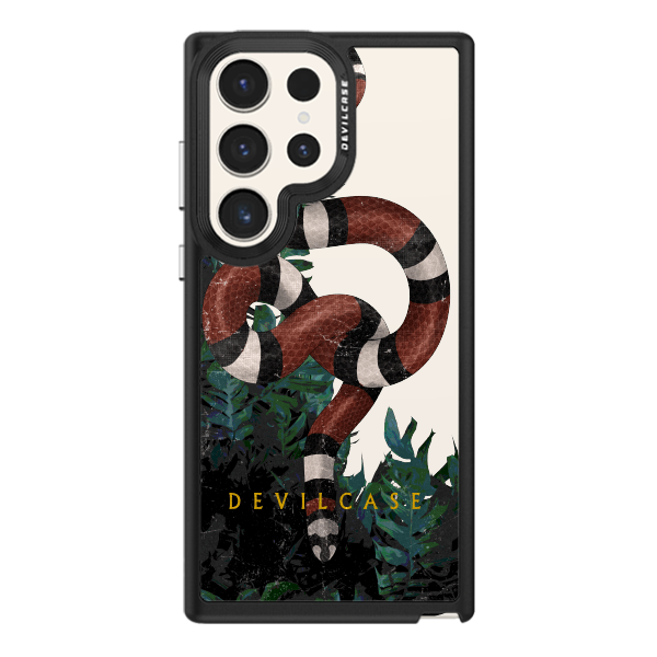 彩繪手機殼 - 森林王蛇 | 惡魔防摔殼(標準版): 黑色