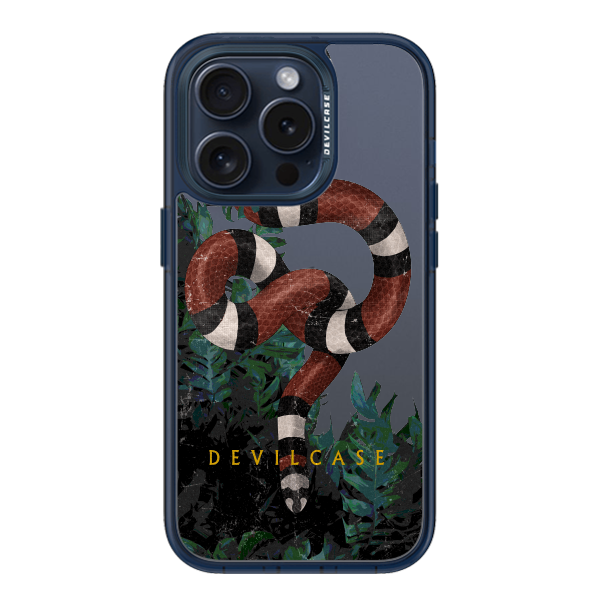 彩繪手機殼 - 森林王蛇 | 惡魔防摔殼(標準版): 透海藍