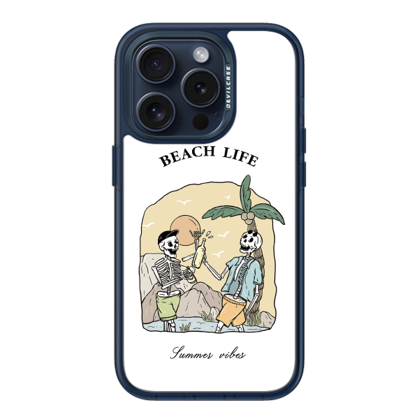 彩繪手機殼 - beach life | 惡魔防摔殼(標準版): 透海藍