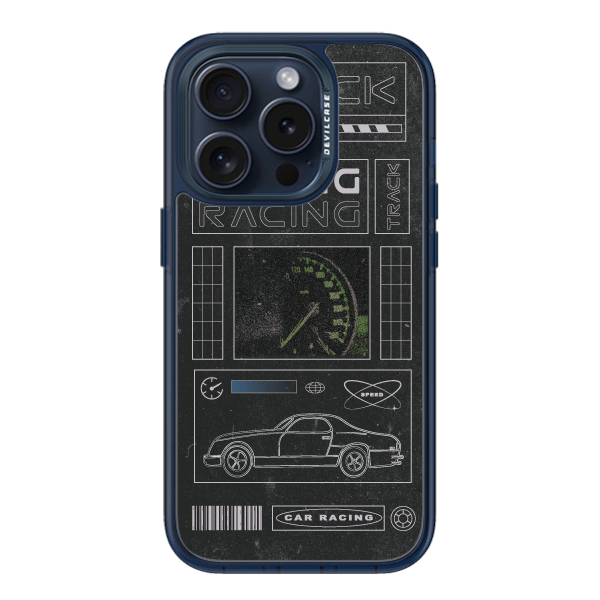彩繪手機殼 - Car racing | 惡魔防摔殼(標準版): 透海藍