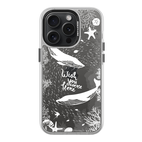彩繪手機殼 - 雙鯨 | 惡魔防摔殼(標準版): 透明