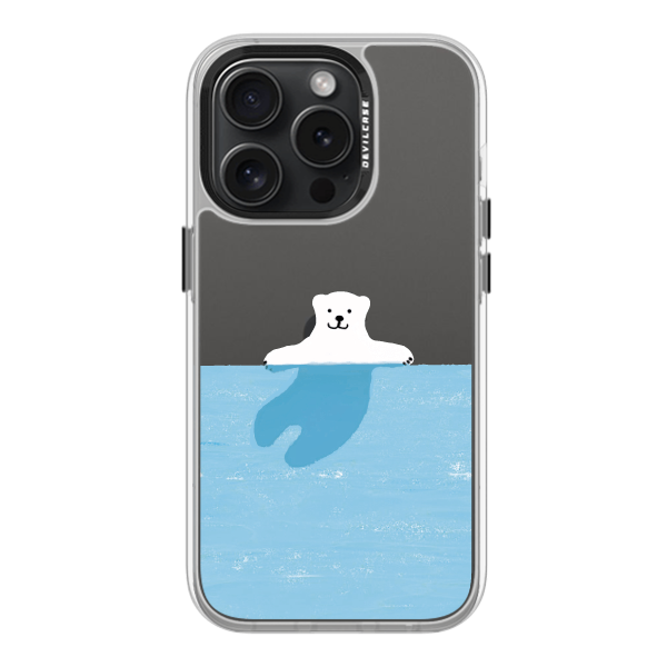 彩繪手機殼 - 悠游北極熊 | 惡魔防摔殼(標準版): 透明