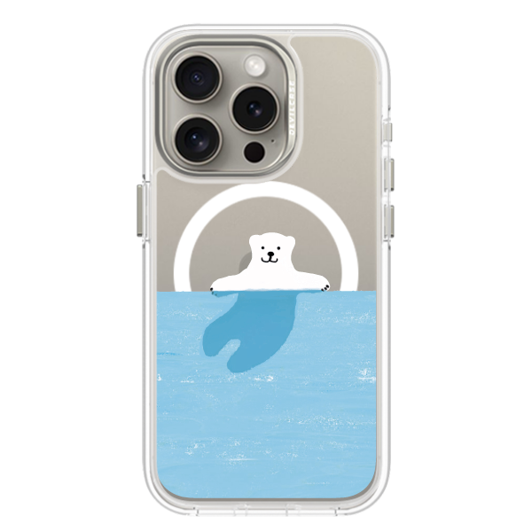 彩繪手機殼 - 悠游北極熊 | 惡魔防摔殼(磁吸版)