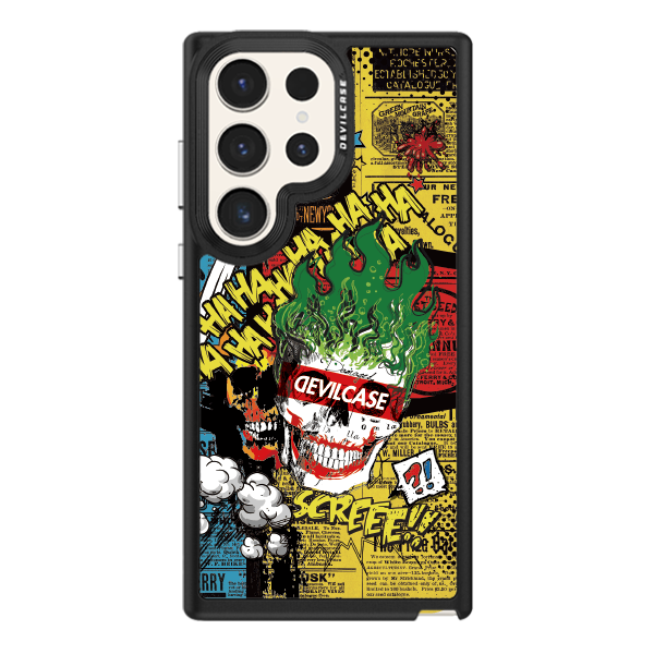 彩繪手機殼 - 美式小丑 | 惡魔防摔殼(標準版): 黑色