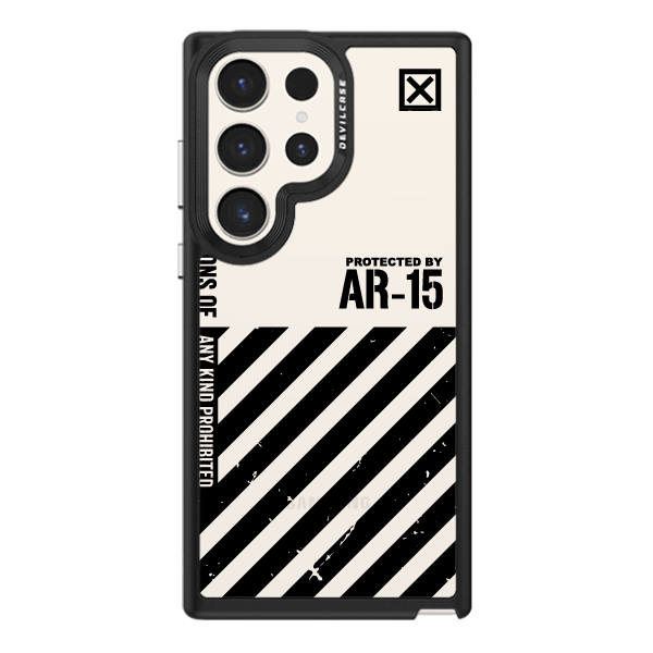 彩繪手機殼 - AR-15 | 惡魔防摔殼(標準版): 黑色