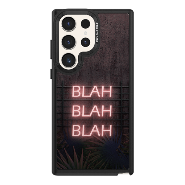 彩繪手機殼 - Blah blah blah | 惡魔防摔殼(標準版): 黑色