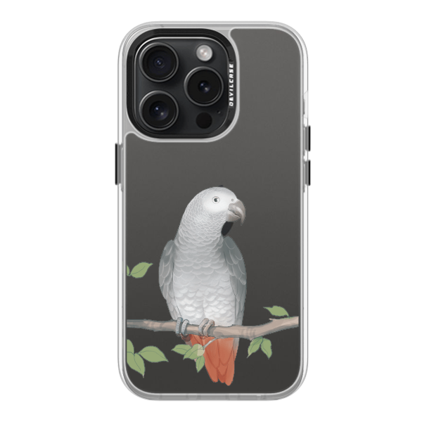 彩繪手機殼 - 灰鸚鵡棲息 | 惡魔防摔殼(標準版): 透明