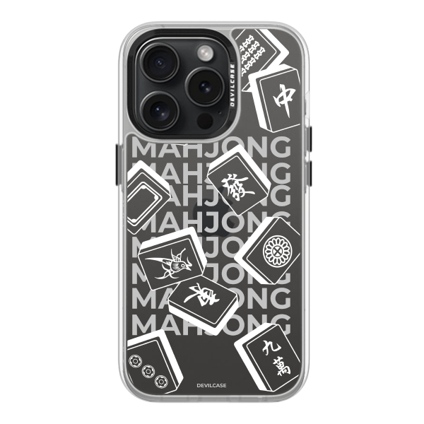 彩繪手機殼 - 麻將Mahjong(白) | 惡魔防摔殼(標準版): 透明