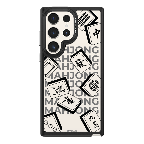 彩繪手機殼 - 麻將Mahjong(黑) | 惡魔防摔殼(標準版): 黑色