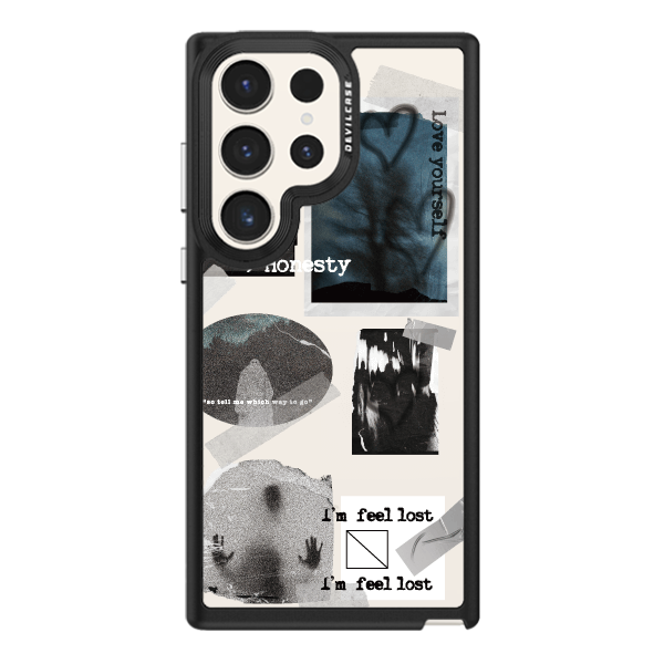 彩繪手機殼 - Dark Stickers | 惡魔防摔殼(標準版): 黑色