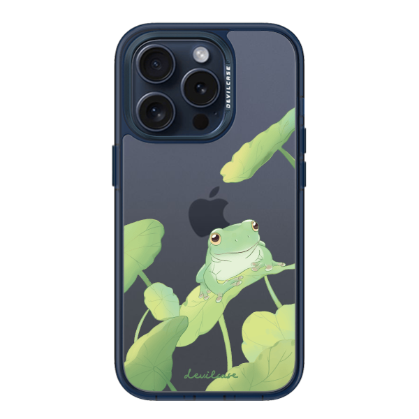 彩繪手機殼 - 老爺樹蛙 | 惡魔防摔殼(標準版): 透海藍