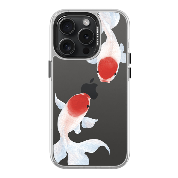 彩繪手機殼 - 紅帽金魚 | 惡魔防摔殼(標準版): 透明