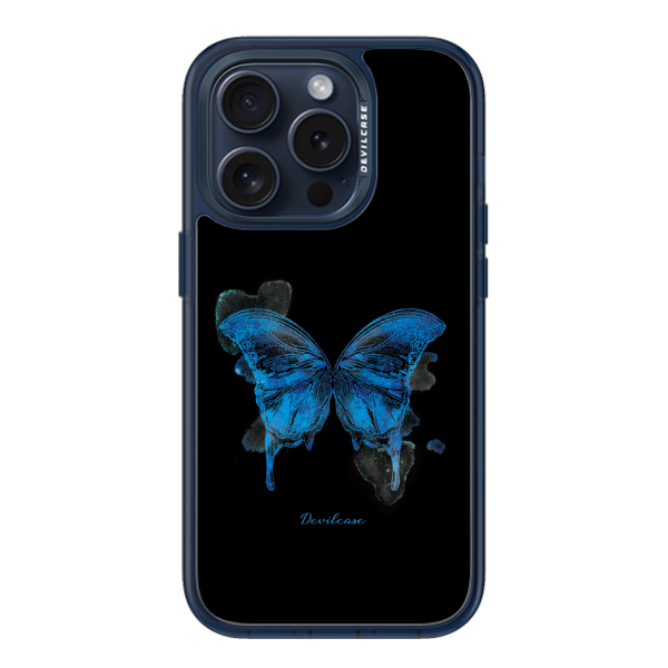 彩繪手機殼 - Blue butterfly | 惡魔防摔殼(標準版): 透海藍