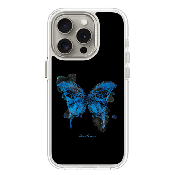 彩繪手機殼 - Blue butterfly | 惡魔防摔殼(磁吸版)