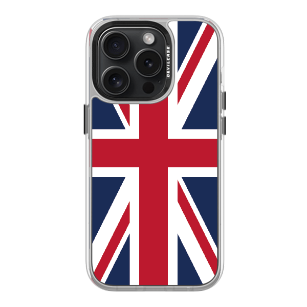 彩繪手機殼 - 英國大國旗 | 惡魔防摔殼(標準版): 透明