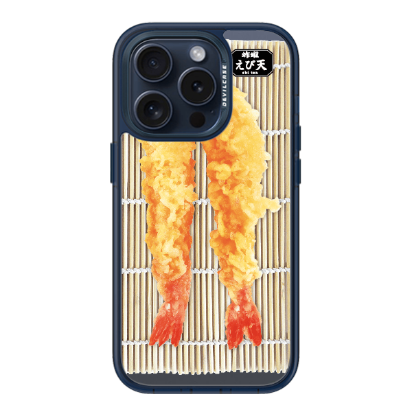 彩繪手機殼 - 兩隻炸蝦 | 惡魔防摔殼(標準版): 透海藍