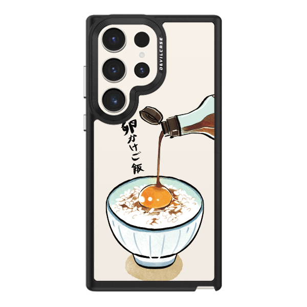 彩繪手機殼 - 生蛋拌飯 | 惡魔防摔殼(標準版): 黑色