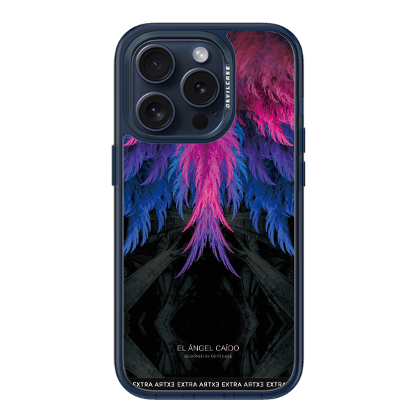 彩繪手機殼 - 赤紫羽 | 惡魔防摔殼(標準版): 透海藍