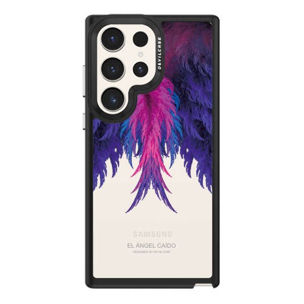 彩繪手機殼 - 紫羽翼 | 惡魔防摔殼(標準版): 黑色