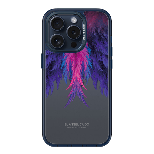 彩繪手機殼 - 紫羽翼 | 惡魔防摔殼(標準版): 透海藍