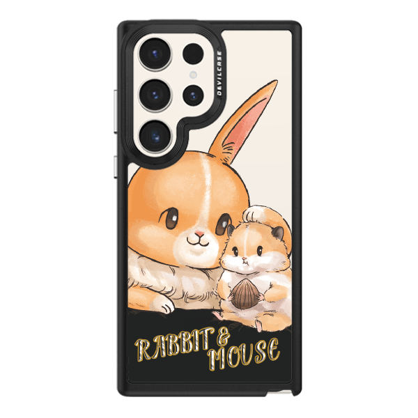 彩繪手機殼 - 兔兔君與鼠鼠 | 惡魔防摔殼(標準版): 黑色