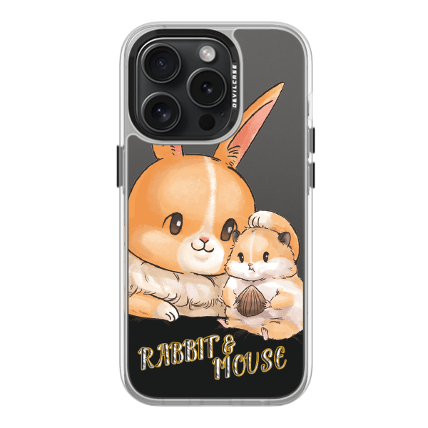 彩繪手機殼 - 兔兔君與鼠鼠 | 惡魔防摔殼(標準版): 透明