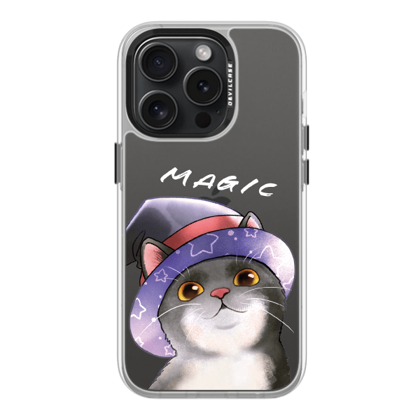 彩繪手機殼 - 魔法貓貓 | 惡魔防摔殼(標準版): 透明
