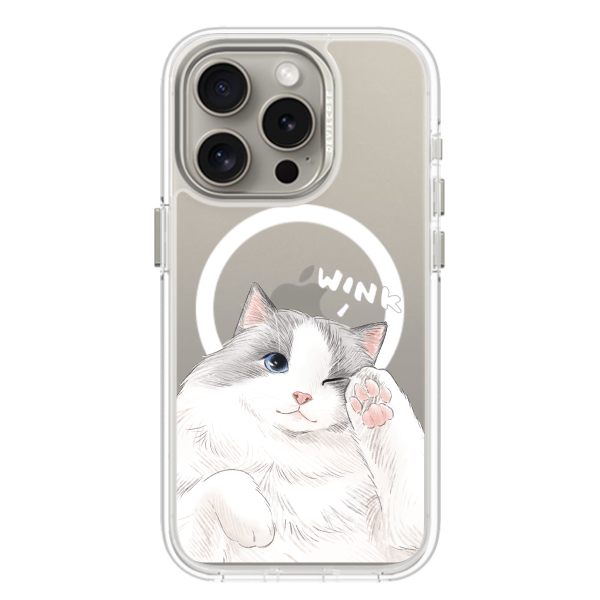 彩繪手機殼 - 布偶貓Wink | 惡魔防摔殼(磁吸版)