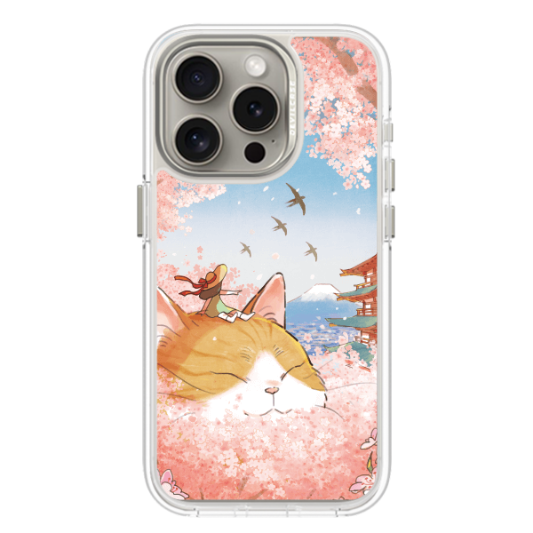 彩繪手機殼 - 巨大貓咪富士山 | 惡魔防摔殼(磁吸版)