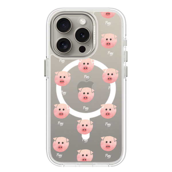 彩繪手機殼 - 粉紅小豬 | 惡魔防摔殼(磁吸版)