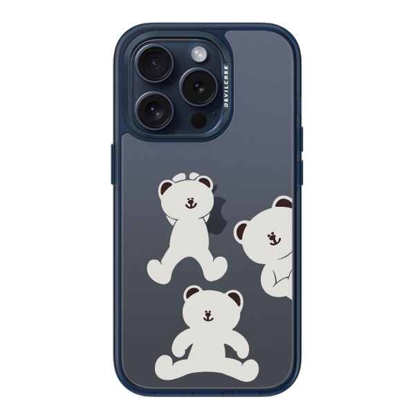 彩繪手機殼 - 大白熊 | 惡魔防摔殼(標準版): 透海藍